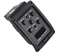 Surluoen EQ-4T Preamplificador EQ de 4 Bandas con Sintonizador para Guitarra AcúStica con Sintonizador LCD y Control de Volumen Preamplificador de Guitarra EléCtrica