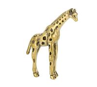 Surluoen Estatua de Jirafa de Latón Macizo, Adorno de Escritorio, Figuritas de Animales Vintage, Decoraciones en Miniatura, Manualidades, Decoraciones para el Hogar