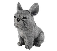 Surluoen Estatua DecoracióN de JardíN DecoracióN de Resina de Perro Dachshund y Escultura de Bulldog FrancéS Adornos para el Hogar 17X12X11CM