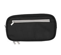 Surluoen Estuche para LáPices,para LáPices Bolso para BolíGrafo Soporte de Viaje CosméTico Bolsa de Maquillaje Bolsa de Cable Bolsa para Estudiantes de Escuela Adultos de Oficina, Negro