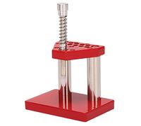 Surluoen Herramienta De Reloj Rojo Extractor De Mano del Extractor De Émbolo Juego De Herramientas De Reparación De Relojes De Acero De Aleación Sólida con 10 Dados De Plástico