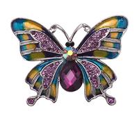 Surluoen Joyas Vintage Gran Esmalte Mariposa Ramillete Lote Broche de Boda Velo de Insectos Broches