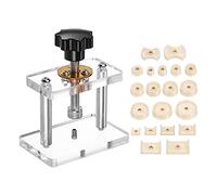 Surluoen Juego de Prensas para Reloj, Caja Trasera de Reloj, Tipo Tornillo, con 20 Troqueles, Juego de Herramientas de Prensa de AcríLico para para ReparacióN de Relojes