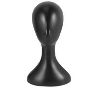 Surluoen Lady Cabeza De PlÁStico Alta Peluca Cabeza Cabeza Modelo Femenino Negro