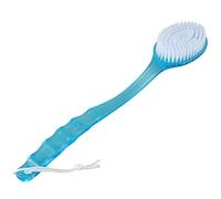 Surluoen Masajeador de raspador Cepillo para espalda cuerpo de ducha de bano de mano Ayudante de discapacidad Azul