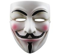 Surluoen Mascara de Cosplay de Resina V para Anonymous Guy Fawkes Juguetes Accesorio de Disfraz de Fiesta