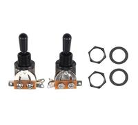 Surluoen Metric 3 Way - Corto, Recto, Selector de Palanca, Interruptor de Palanca, Selector Para - Guitarra Eléctrica Paul Paul, Plateada Y Negra