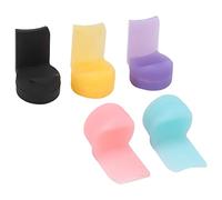 Surluoen Paquete de 5 Clarinete de Silicona Suave Oboe CojíN de Descanso para el Pulgar Protector de Pulgar para Instrumento de Viento de Madera 5 Colores