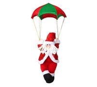 Surluoen ParacaíDas Papá Decoraciones NavideñAs ParacaíDas Al Aire Libre MuñEco de Papá Colgante Adornos de DecoracióN de AñO