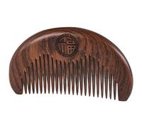 Surluoen Peine para el Cuidado del Cabello AntiestáTico Hecho una Mano de Madera Natural Tallado en Madera SáNdalo Peines de Bolsillo Peine de Masaje