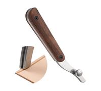 Surluoen Plegadora de Bordes Ajustable para Herramientas de Trabajo y en, Acero Inoxidable con de Nogal Negro B