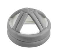 Surluoen Protector para Personas Mayores, de Seguridad Ajustable y Transpirable para Personas Mayores, Protección para la Cabeza con Prevención de Caídas, Color Gris