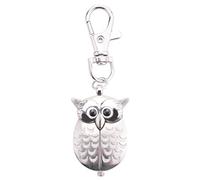 Surluoen Reloj de Bolsillo de Buho con 40 x 25 mm Plata