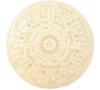 Surluoen Tablero de PéNdulo de Estrella Tablero de Radiestesia de Madera Tablero de Mensajes MetafíSicos de AdivinacióN