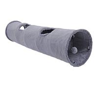 Surluoen TúNel de Plegable para Mascotas Juguetes para Gatos Jugar TúNel Escondite de Ante Duradero TúNel de Arrugas para Mascotas con Bola de 12 Pulgadas de DiáMetro