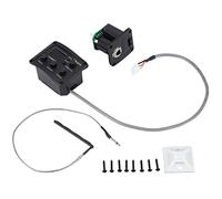 Surluoen Ukelele Uke Recogida Piezo Preamplificador 3 Bandas Eq System de Sintonizador Ecualizador con Pantalla Lcd