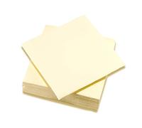 Surlys - Servilletas de papel de 2 paquetes de color vainilla - Toallas de oate con certificado Ecolabel - Color teñido en la Masa - Paquete de 24 paquetes de 100 servilletas de 38 x 38 cm