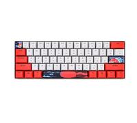 Surmen Teclado mecánico GT61 60% para juegos - 60% retroiluminado RGB, intercambiable en caliente/cableado, mini Bluetooth 5.0 programable/N-Key Rollover (Gateron amarillo, sol)