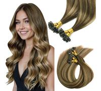 SURNEL Bondings U#4/27/4-18inch Extensiones de cabello humano Balayage Chocolate marrón caramelo ombre en U Tip Extensiones de queratina Remy Brazilian pelo liso 45 cm/18 pulgadas 1 g/s 50 g