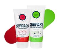SURPASS - Cycling Care Set - Crema para Badana y Gel Muscular de Magnesio - Más Comodidad y Rendimiento en Rutas Largas - Antirozaduras y Recuperación Rápida - 170ml + 200ml