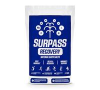 SURPASS - Sal de Baño para Recuperación Muscular para Deportistas - Baño de Salmuera Relajante - Alivio del Dolor - 100% Sal de Mioceno, sin Perfume, Rica en Minerales - Textura Húmeda - 1 kg