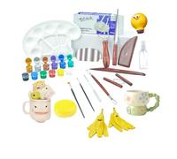 Surple - Juego de Cerámica para Principiantes, Niños y Adultos, Kit de Iniciación con Arcilla de Secado al Aire, Herramientas Incluidas