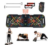 Surplex 41 en 1 Push Up Rack Board System Push Up Tabla Board Fitness Entrenamiento Gimnasio Ejercicio Stand con Banda Elastica&Contador inteligente para El Aptitud Entrenamiento Muscular Del Cuerpo
