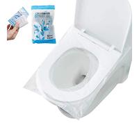 Surplex 50 Pcs Fundas protectoras desechables para inodoro, Asiento Inodoro Fundas WC Protector resistente al agua para Baño, viaje, hospital, hogar