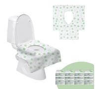 Surplex 60 unidades de almohadillas desechables para inodoro, universales, fundas de asiento de inodoro de gran tamaño, alfombrilla de papel higiénico para viajes y baños públicos, empaquetados