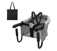 Surplex Asiento plegable con gancho para bebé, silla de mesa rápida, cojín de asiento extraíble para niños, sillas de comedor portátiles y plegables, silla alta de mesa fácil de enganchar para viajes