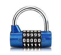 Surplex Candado de combinación de 5 dígitos, candado para gimnasio, se puede restablecer cerraduras de combinación, para la escuela, armario deportivo y deporte, estuche, caja de herramientas, valla