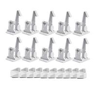 Surplex Cerraduras de Seguridad Para Bebés y Niños, para Cajones y Gabinetes de Cocina Cerraduras de Seguridad para El Hogar, con Etiqueta Adhesiva 3M, Diseño invisible(10 paquetes)