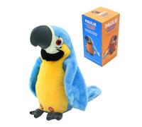 Surplex Eléctrico parlante Loro Juguete, repetición de Voz y Canto en inglés, Registro de Juguete de pájaro alas de Animales agitando pájaro de Peluche