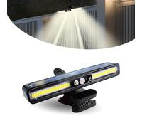 Surplex Lámparas solares para exteriores, luz solar con clip con detector de movimiento, 2 tipos de montaje, 3 modos, lámpara de pared con 36 LED, luz solar impermeable para vallas de jardín, camping