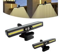 Surplex Luces Solares para Exteriores, Luces Solares con Clip para Jardín con Sensor de Movimiento, 36 LED, 3 Modos, 2 Formas de Montaje, Lámpara Solar de Calle IP65 Impermeable para Garaje, Patio