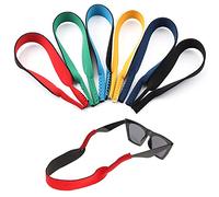 Surplex Paquete de 6 Gafas de neopreno con cordón elástico Correa de retención y gafas de sol,mBanda para la cabeza Flotador antideslizante Cuerd