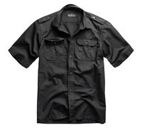 Surplus Básico Camisa Manga corta Hombres Casual Trabajo Exterior Ejército Negro