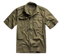 Surplus Básico Camisa Manga corta Hombres Casual Trabajo Exterior Ejército Oliva