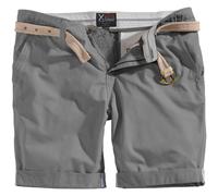 Surplus Chino Bermudas Algodón Hombre Ajuste Regular El Verano Longitud Gris