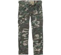 Surplus Premium Slimmy Pantalones Aire Libre Hombres Cargos Woodland Lavado Camo