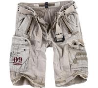 Surplus Royal Pantalones cortos, Blanco, Talla M