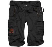 Surplus Royal Shorts Hombre Cargp Fondos Cinturón Algodón Aire Libre Royal Black