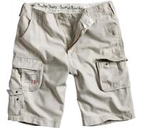 Surplus Trooper Pantalones cortos, Blanco, Talla M