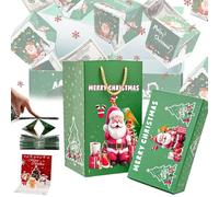 Surprise Gift Box Explosion,Folding Bouncing Red Envelope Gift with Pop-Up Cash Boxes,Creative Explosion Money Box with Confetti for Christmas Birthday Valentine 2026 (Green-D,6 Boxes)