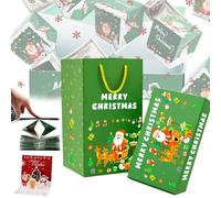 Surprise Gift Box Explosion,Folding Bouncing Red Envelope Gift with Pop-Up Cash Boxes,Creative Explosion Money Box with Confetti for Christmas Birthday Valentine 2026 (Green-E,6 Boxes)