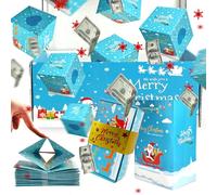 Surprise Gift Box Explosion for Money,Christmas Explosion Gift Box,Folding Bouncing Pop-Up Explode Gifts Boxes,Surprise Gifts Boxes for Birthday Anniversary Valentine Proposal,12/16/20PCS (16,Blue)