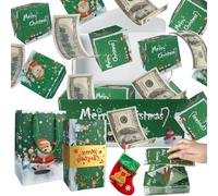 Surprise Gifts Box Explosion for Money, 2025 Nueva Explosión de Cajas de Regalo Sorpresa, Caja Pop Up Surprise Box para Navidad, Cumpleaños, Aniversarios, Día de San Valentín (Caja explosionada verde