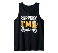 Surprise I'm Drinking Beer Lover Funny Drinker Camiseta sin Mangas