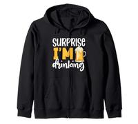 Surprise I'm Drinking Beer Lover Funny Drinker Sudadera con Capucha