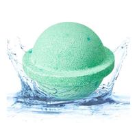 Surprise Inside Bath Ball, Planet Themed Fizzer, Organic with Moisturizing Feature, Large 6,3 cm Diameter, Celestial Spa Treat with Vibrant Style, Gift for Date Night and Birthdays
